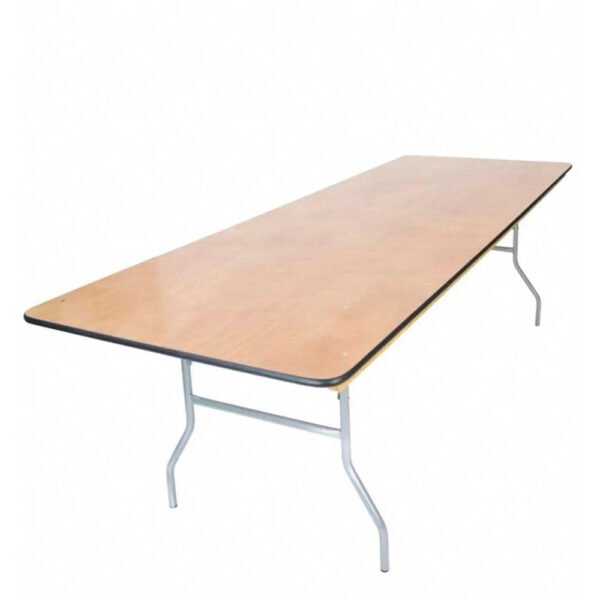 Rectangular Wood Table (8′)
